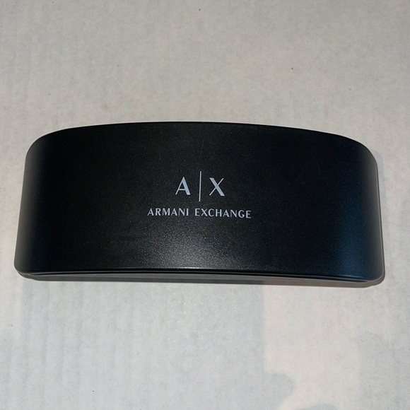 A/X Armani Exchange Black Hard Shell Curved Glasses Case - Picture 1 of 4
